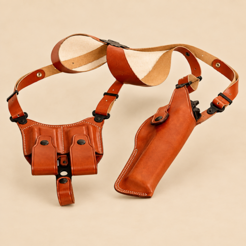 Smooth-Finish Handmade Leather Shoulder Holster