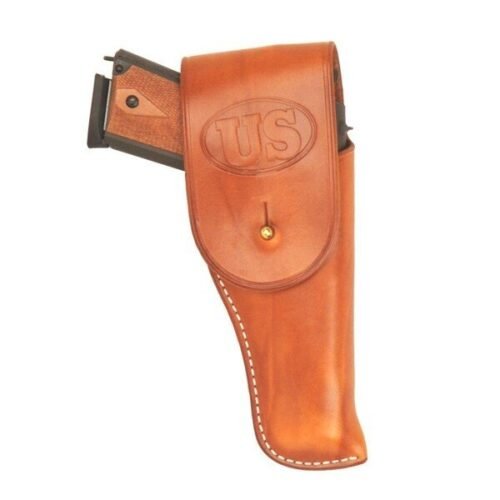Smooth-Finish Handmade Leather Belt Holster