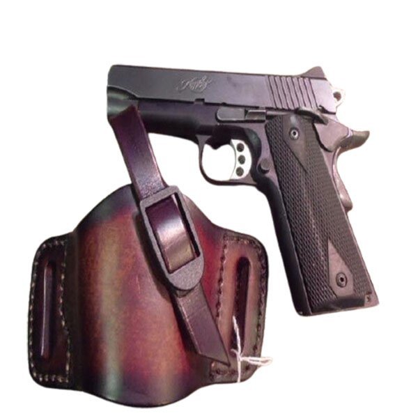 Ultimate Handmade Leather Pancake OWB Holster - Image 2