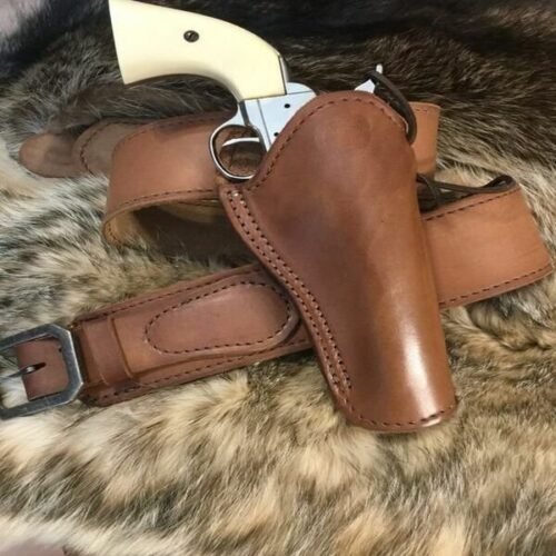 Modern Western Leather Belt Holster