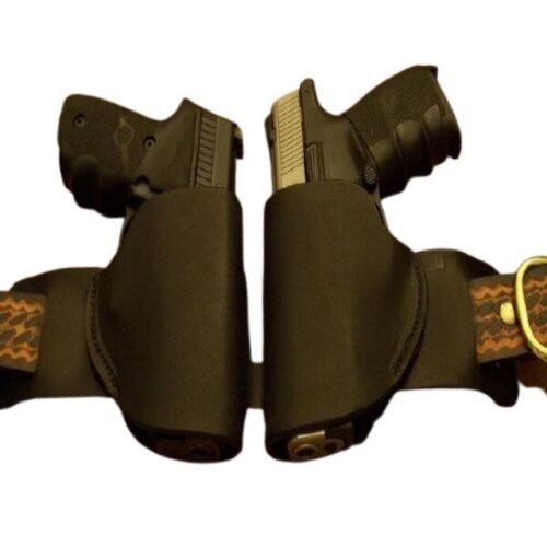 Advanced Double-Pocket Leather Belt Holster