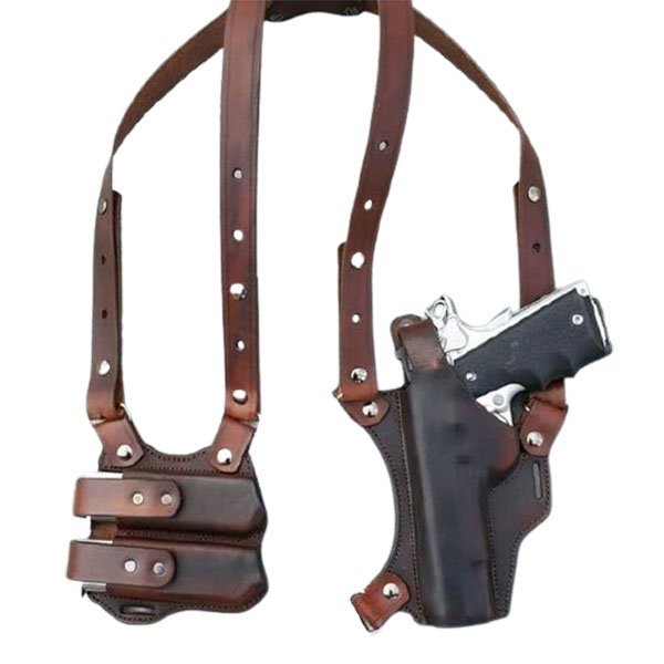 Bodyguard Leather Shoulder Holster with Mag Pouches - Image 2